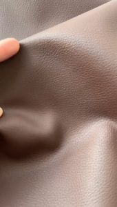 Kulit Jeruk Cokelat Ukuran 48 x 90 cm Tebal 0.5 mm Jok Motor Sofa PU Lembaran Premium SB TECH Murah