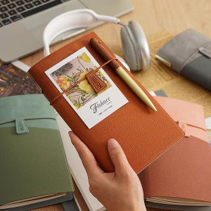 A6 Portable TN Travel Notebook Thickened Soft Leather Surface Drawing Blank Book Memo Binding Notebook Detachable Inner Core