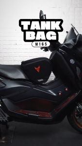 MotoCentric Scooter Tank Bag M165 15L Waterproof Rain Cover Included Touchscreen Pocket Elastic Rope Version Universal Fit for Underbone & Scooter Models