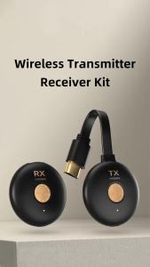Hagibis | Hagibis Wireless HDMI-compatible Transmitter and Receiver Extender Kit Display Adapter Dongle for Laptop Netflix PS TV Projector