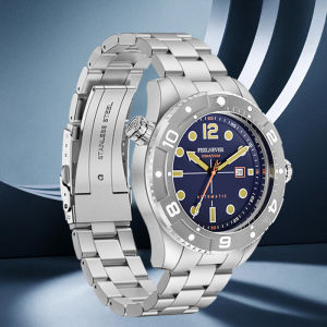 FeelNever Fashion Casual Sports Mechanical Man Watch Profession Stainless Steel Business Sapphire Automatical Mens Wristwatches