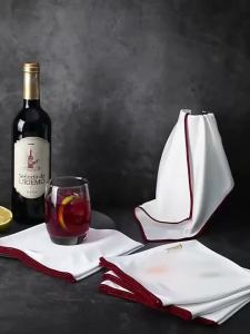 Khăn Lau Ly Rượu Vang Dày Dặn Chất Liệu Microfiber Siêu Thấm Hút Dùng Lau Ly Dụng Cụ Vệ Sinh Ly Rượu Vang Đỏ Cho Khách Sạn