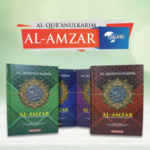Mushaf Al Quran Al Amzar perkata ukuran A5 Alquran Terjemahan Tajwid Warna Hard Cover