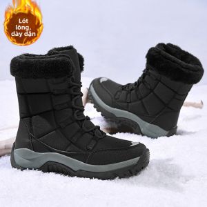 Giày Đế Nhựa Chống Trượt Thoáng Khí Cho Mùa Đông Nữ