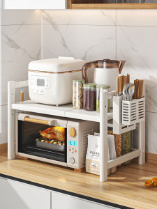 ตู้เย็นแบบอเนกประสงค์สำหรับใช้ในครัว ชั้นวางของหลายชั้นสำหรับตู้อบ ตู้อบแมววิทยุ ชั้นวางของอเนกประสงค์ ที่ปรับได้ โครงเหล็กคาร์บอน