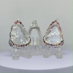 A1028 กรอบพระ ตลับพระลงยา ปิดตาหลวงปู่เอี่ยม 2.7*3.5 ซม. หรือ 2.4*3.2 ซม