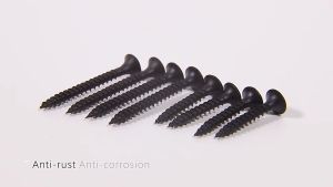 1กล่อง500g สกรูดรายวอลล์ สกรูดำยิงฝ้าขน ยาว16mm/20mm/25mm/30mm/35mm/40mm/50mm/60mm/70mm/80mm สกรูเกลียวปล่อยหัวบัททอน ตะปูเกลียว น็อตเกลียวอเนกประสงค์ปลายแหลม สกรูหัวคมเจาะเร็วไม่โยกคลอน