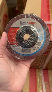 ใบหินเจียร เหล็กคาร์บอน 4"x4mm (25ใบ) ยี่ห้อ BLACKBIRD
