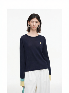 Fall Innerwear Contrast Color T-Shirt