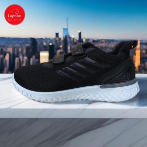 Sepatu sekolah hitam putih perekat Pro ATT TEC 890 31-38