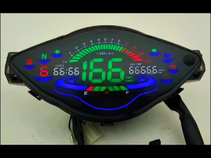 เครื่องวัดความเร็วดิจิทัล Led แบบเต็มจอ LCD มาตรวัดความเร็วรอบเครื่องมิเตอร์ดิจิตัลสำหรับ Honda Wave 100 100r 110r