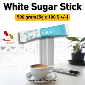 White Sugar Single Serve Sachets 5G Gula Putih Gula Pasir Individu Halal 白砂糖包100S