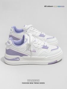 Warrior | Trendy Purple Breathable Thick-soled Canvas Shoes