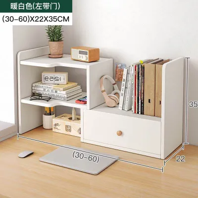 Omiya Adjustable Wooden bookcase Bookrack modern simple bookcase bookshelf bookrack desktop organizer DIY