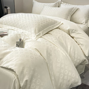 Suxuan | Summer Washed Tencel Bow Jacquard 4-Piece Bedding Set