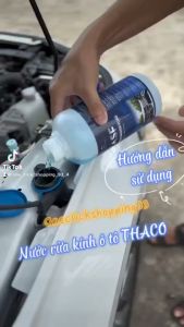 15 lít nước rửa kính xe ô tô THACO - Dạng pha sẵn tiện lợi dùng ngay - Made in Vietnam - Đạt tiêu chuẩn JIS K 2398 của Nhật Bản & MS 568-02 của Hyundai & KIA Motors – Chuyên dụng cho tất cả các dòng xe - Phù hợp khí hậu Việt Nam