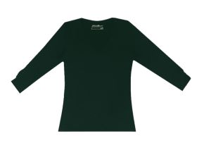 Áo thun Eddie Bauer tay dài nữ cổ tim 098