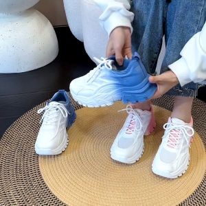 【Westlink】Two Color Plain Rubber Shoes For Women Light Sports Sneakers Korean Trendy Style