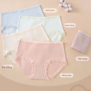 THREEGUN | Quần Lót Bông Chống Khuẩn 5 Cái