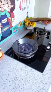 Kitchen Accessories Gas Stove Energy Saving Cover Windproof Disk Fire Reflection Bracket Accessories For LPG Cooker