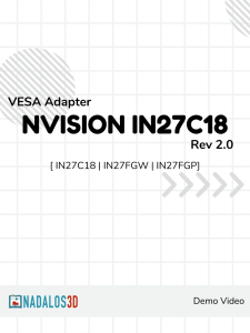 [Nadalos 3D] VESA Mount Adapter - nVision IN27C18