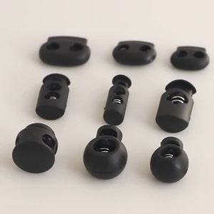 10Pcs Single/Double Hole Cord Lock Stopper For Sportswear Shoes Backpack Drawstring Paracord Rope Spring Toggle Clasp Accessory