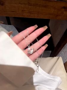 COLIN NECKLACE - Kalung Wanita Rantai Silver Simple Aesthetic Aksen Liontin Planet Star Diamond Berlian Perhiasan Aksesoris Fashion Korean Style Kekinian