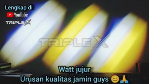 Lampu LED Proyektor Laser & Motor Mini Triple X2 Plus