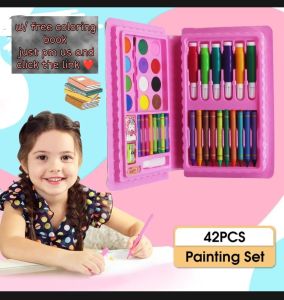 42 pcs. coloring set for kids ( w/ FREE COLORING BOOK )