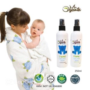 MrOganik Obaby Organic SprayMultipurpose Spray for all Skin Type Natural Hand Sanitizerwith KKM Halal (250ml) (Water Based)