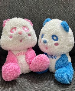 Gấu bông ngồi lông xù mịn mềm size 30cm