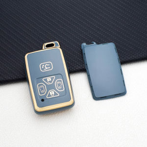 5 Buttons Remote Key Fob Case Cover for Toyota Alphard Vellfire Previa Estima Isis Noah Voxy - Protective Key Bag Key Chains
