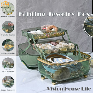 Tầm Nhìn Trong Suốt Phụ kiện tóc Lưu Trữ Hộp dung tích lớn kẹp tóc băng cao su Tổ Chức mỹ phẩm để bàn sản phẩm chăm sóc da Văn Phòng Phẩm Lưu Trữ Hộp Chống Bụi Hộp trang sức