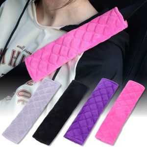 4Pcs Mềm miếng bọc dây an toàn trên xe hơi Có Thể Điều Chỉnh Sang Trọng xe hơi phổ thông đai an toàn Bìa Vai Pad Cho Trẻ Em Người Lớn phụ kiện nội thất xe ô tô