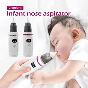 【Ready Stock】Electric Baby Nasal Aspirator USB Rechargeable Nose Cleaner Safe Hygienic Newborn Infant Toddler Children Oral Snot Sucker