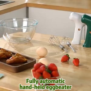 Home Electric Egg Beater Wireless Rechargeable Handheld Mixer Suitable for Kitchen Baking and Cookie Making Accessory