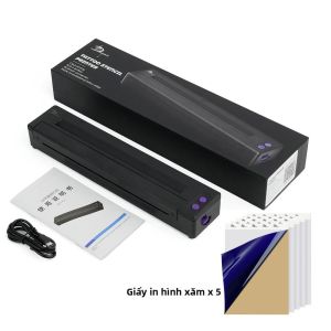 Máy In Stencil Hình Xăm Không Dây P19 Máy In Nhiệt Di Động A4 Kết Nối Bluetooth Tương Thích Với Điện Thoại & Máy Tính - Galaxy Tattoo