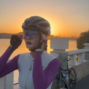 Men Women Cycling Sunglasses Interchangeable Color Rainbow Colorful Photochromic Sports Glasses