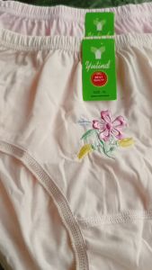 3 Pcs Celana Dalam Wanita Dewasa YUTIND Bordir Tebal Halus Lembut Adem