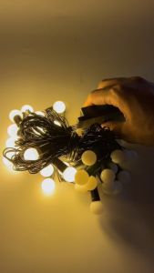 ไฟประดับงานเทศกาล 40 ดวง สีวอม ปรับไฟได้ 8 โหมด รหัส 18416