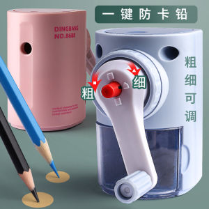 Hand-Cranked Manual Dinosaur Pencil Sharpener for Primary School Students Adjustable Thickness Cute Cartoon Design