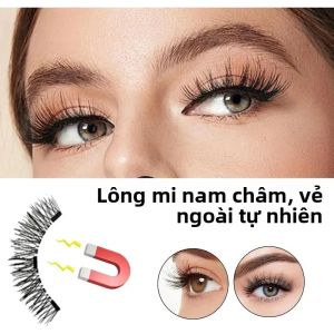 8 Chiếc Từ Tính Bộ Mi Giả Tự Nhiên Chống Thấm Nước Có Thể Tái Sử Dụng Lông Mi Nối Dài DIY Dụng Cụ Trang Điểm Dành Cho Nữ
