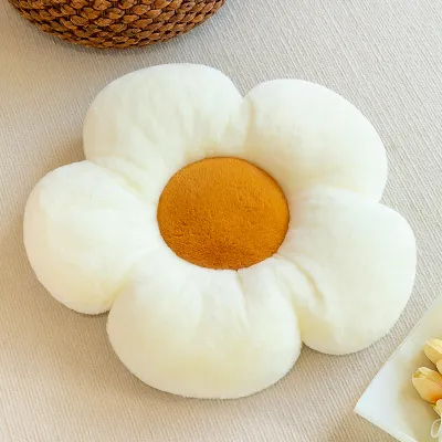 QIAOSHANG | Modern Luxury Sunflower Pillow White Flower Sofa Decoration