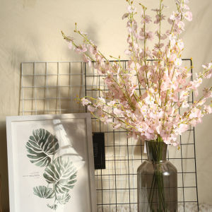 【Free Shipping】Phalaenopsis Artificial Flower Yellow Oncidium Home Living Room Ornaments Wedding Decoration