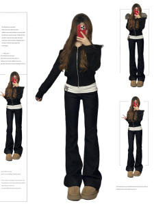 High Waist Extended Length Black Bell Bottom Jeans Womens Slim Fit Elastic Stretchy Not Legging Pants Floor Length Trousers