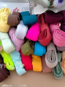 Colorful 2CM Wide Elastic Polyester No-iron Edge Binding Tape 3C Triangle 1Meter Elastic Band Edge Binding Band DIY Sewing Accessories