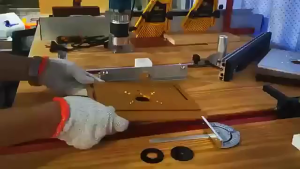 Aluminium Router Table Insert Plate Woodworking Trimmer Electric Wood Milling Flip Plate With Miter Gauge for DIY Working Benche