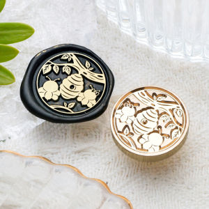 Hoạt Hình Dễ Thương Động Vật Dấu Sáp Tem Vintage Thủ Công Niêm Phong Đầu Tem Cho Bao Thư Thiệp Thiệp Cưới Tặng Bao Bì Kim Loại