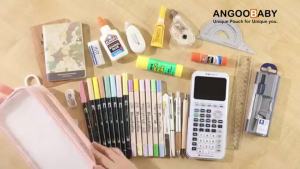 Hộp Bút Trong Suốt Màu Tím Dung Tích Lớn Dễ Thương Dùng Làm Túi Đựng Mỹ Phẩm Và Văn Phòng Phẩm Cho Học Sinh Và Nhân Viên Văn Phòng
