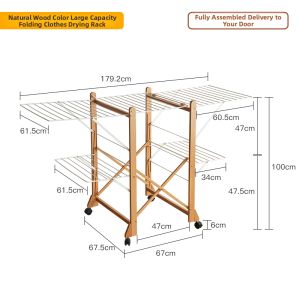 DIKEXUN | Foldable Mobile Balcony Drying Rack Home Use